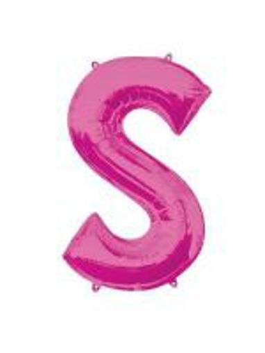 Picture of PINK LETTER S FOIL BALLOON